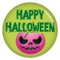 Preview: Ansteckbutton Happy Halloween Fratze pink