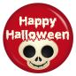 Preview: Ansteckbutton Happy Halloween Totenkopf