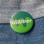 Preview: Ansteckbutton Kostümersatz Glibber auf Jeans