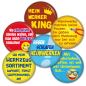 Preview: Ansteckbutton 6er Set für den Heimwerker-King Button Anstecker