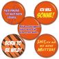 Preview: Ansteckbutton 5er Set orange Button Anstecker