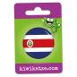 Preview: Ansteckbutton Costa Rica Flagge  an Eurolochkarte