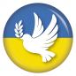 Preview: Ansteckbutton Ukraine Friedenstaube