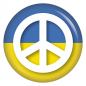 Preview: Ansteckbutton Ukraine Peacezeichen