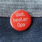 Preview: Ansteckbutton Weltbester Opa auf Jeans