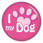 Preview: I love my Dog Button Anstecker