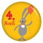 Preview: Ansteckbutton 4. Monat Hase (Tierchen 1)