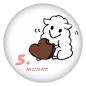 Preview: Ansteckbutton 5. Monat (Schäfchen)