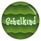 Preview: Ansteckbutton Schulkind/grüne Wellen