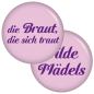 Preview: Ansteckbutton 9 Buttons Set Die Braut, die sich traut / Wilde Mädels