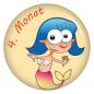 Preview: Ansteckbutton 4. Monat (Meerjungfrau)