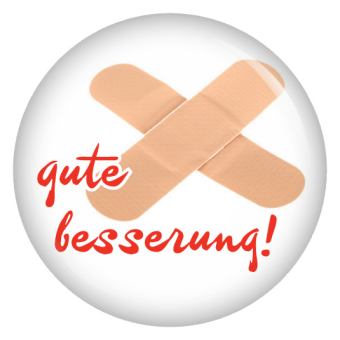 Ansteckbutton gute besserung!