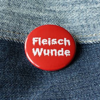 Ansteckbutton Kostümersatz Fleischwunde