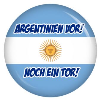 Ansteckbutton Argentinien vor! Noch ein Tor!