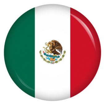 Ansteckbutton Mexiko Flagge