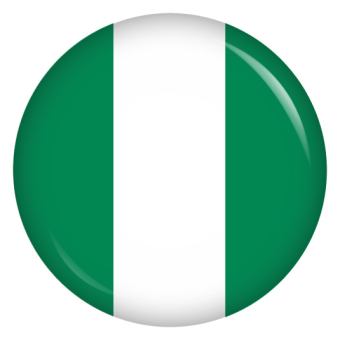 Ansteckbutton Nigeria Flagge