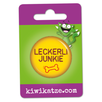 Leckerli Junkie Button Anstecker