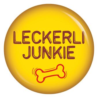 Leckerli Junkie Button Anstecker