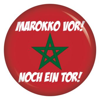 Ansteckbutton Marokko vor! Noch ein Tor!