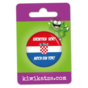 Ansteckbutton Kroatien vor! Noch ein Tor! an Eurolochkarte