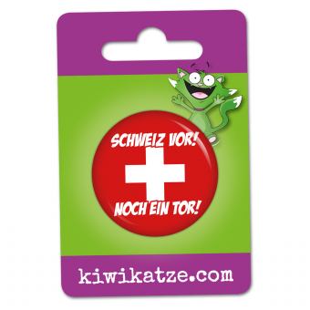 Ansteckbutton Schweiz vor! Noch ein Tor! an Eurolochkarte