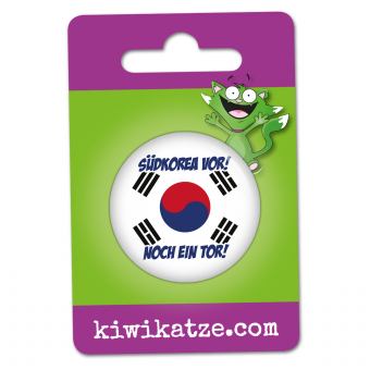 Ansteckbutton Südkorea vor! Noch ein Tor! an Eurolochkarte