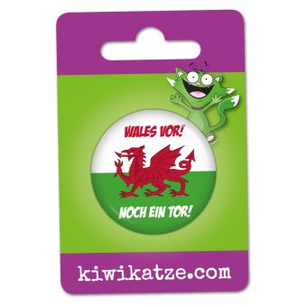 Ansteckbutton Wales vor! Noch ein Tor! an Eurolochkarte