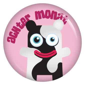 Ansteckbutton 8. Monat Monster 1