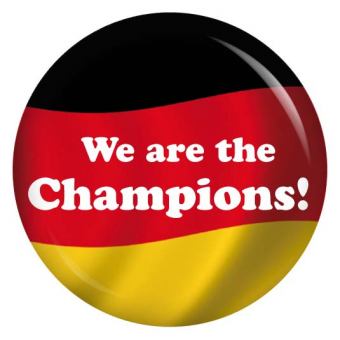 Ansteckbutton We are the Champions!