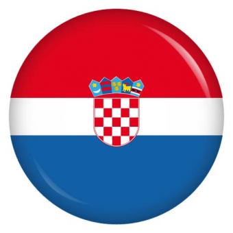 Ansteckbutton Kroatien Flagge
