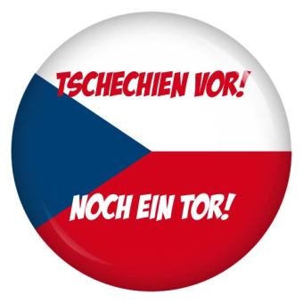 Ansteckbutton Tschechien vor! Noch ein Tor!