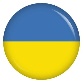 Ansteckbutton Ukraine Flagge