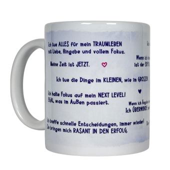 Mindset-Tasse – Dein täglicher Reminder für Fokus, Erfolg & Traumleben