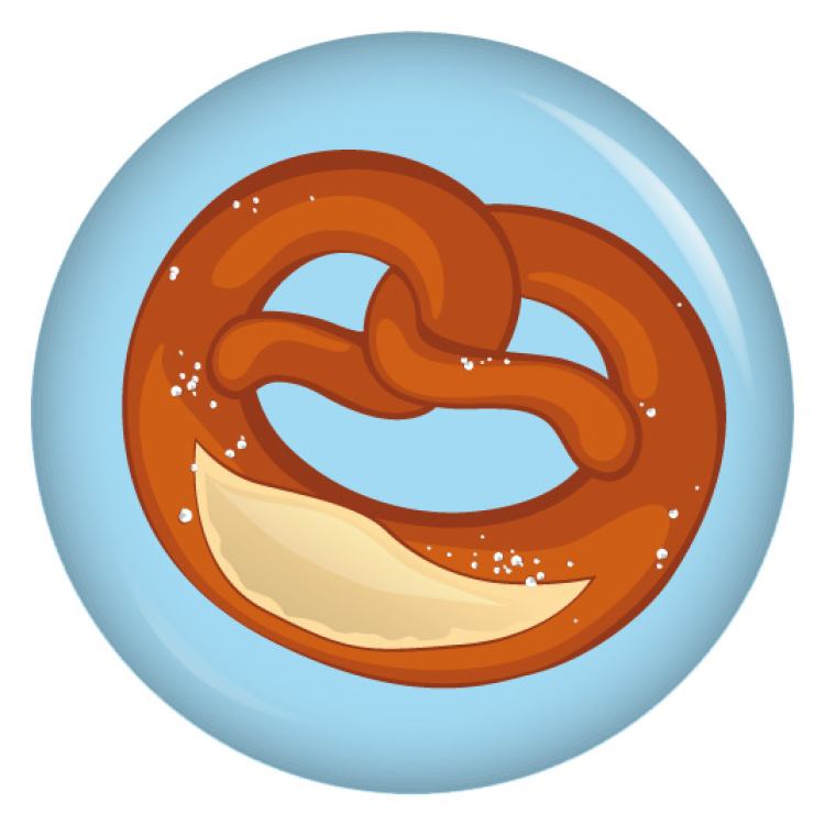 Ansteckbutton Brezel