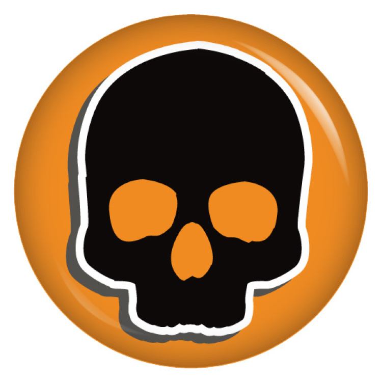 Ansteckbutton Totenkopf