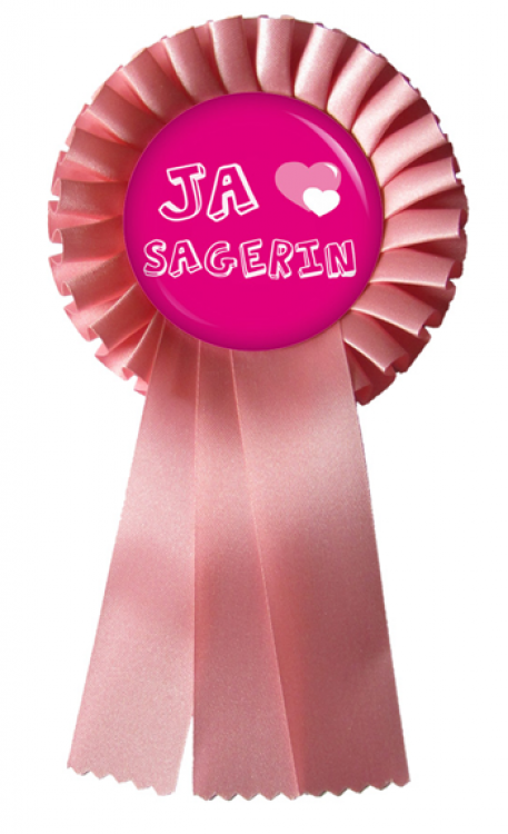 Ja-Sagerin Button Anstecker