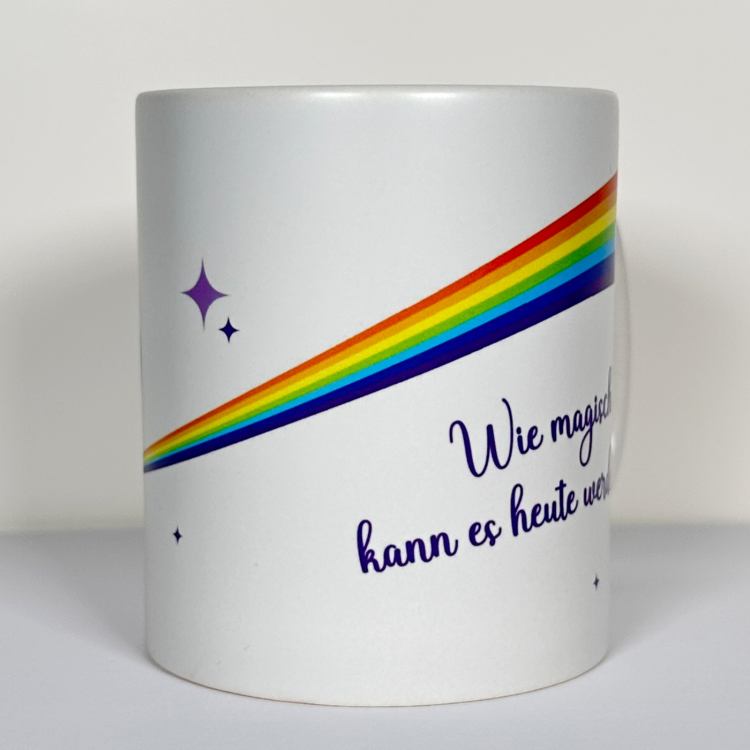 Personalisierte magische Tasse für die Momente mit Krönchen