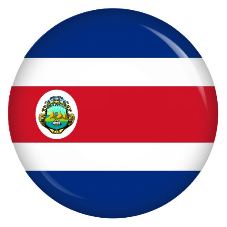 Ansteckbutton Costa Rica Flagge