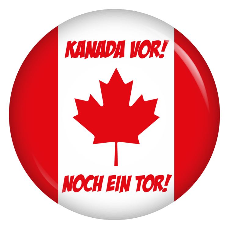 Ansteckbutton Kanada vor! Noch ein Tor!
