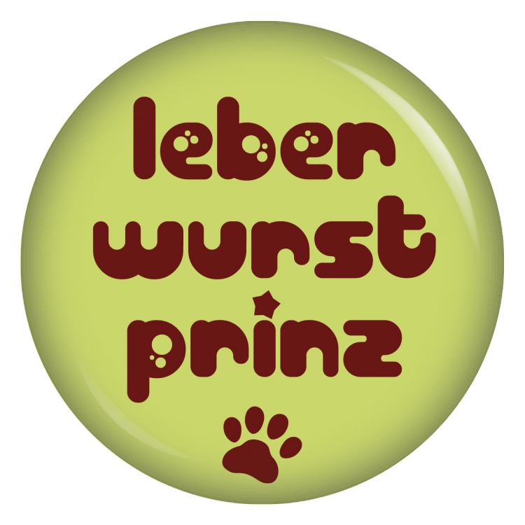 Leberwurstprinz Button Anstecker