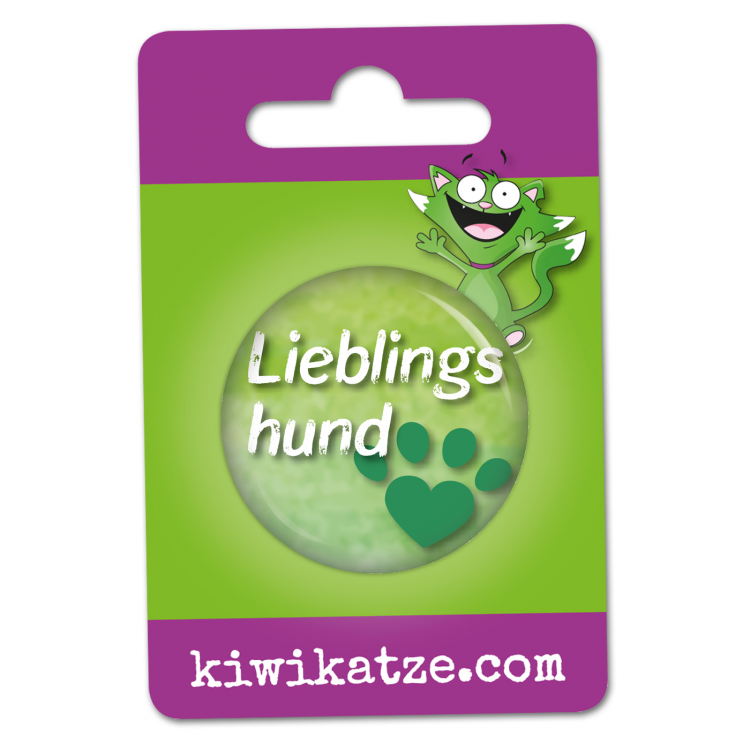 Lieblingshund Button Anstecker