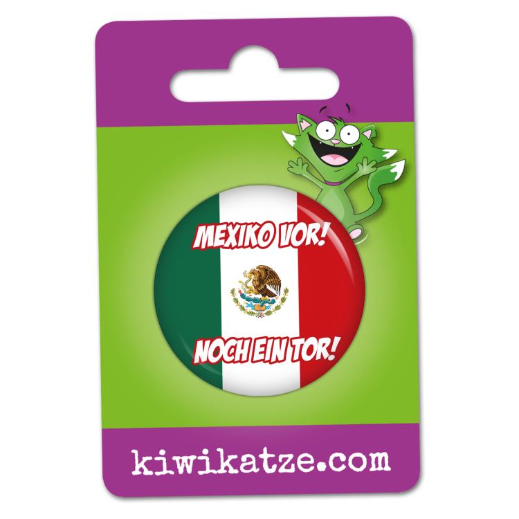 Ansteckbutton Mexiko vor! Noch ein Tor! an Eurolochkarte