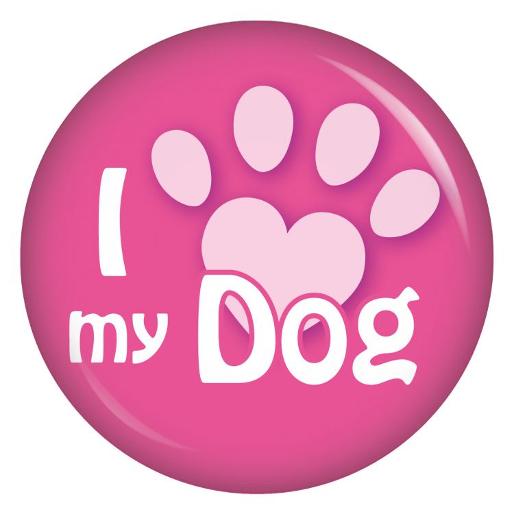 I love my Dog Button Anstecker