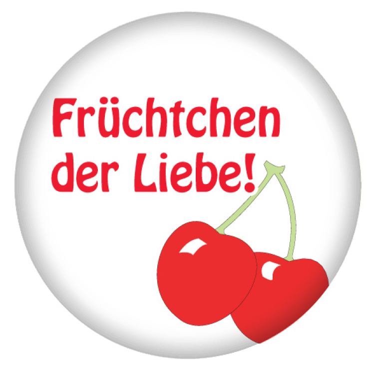 Ansteckbutton Früchtchen der Liebe