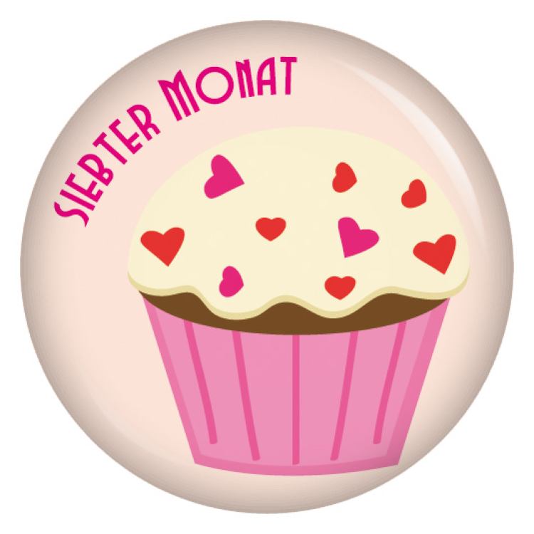 Ansteckbutton 7. Monat Muffins