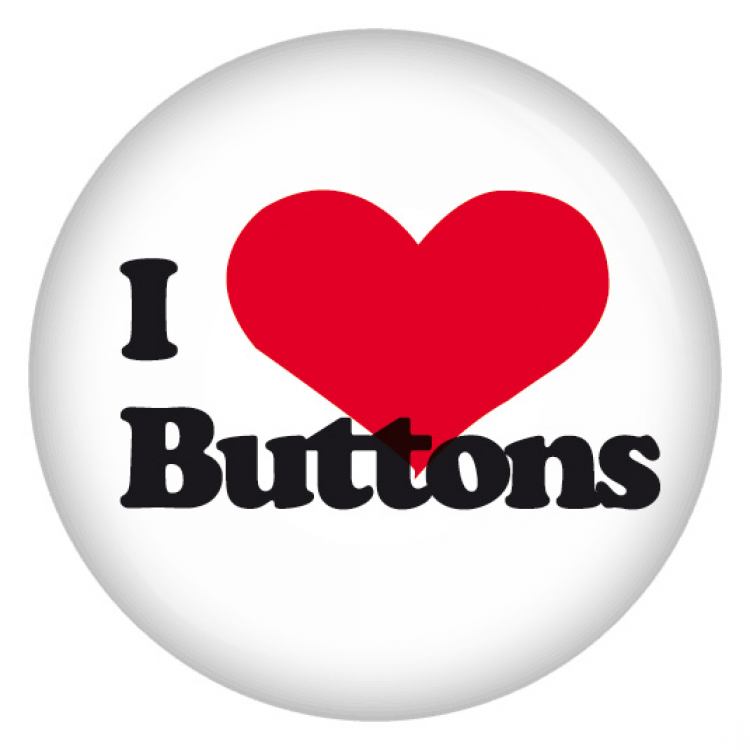 Kiwikatze® Sport I love Sport 37mm Button Ansteckbutton Motivation Sprüche