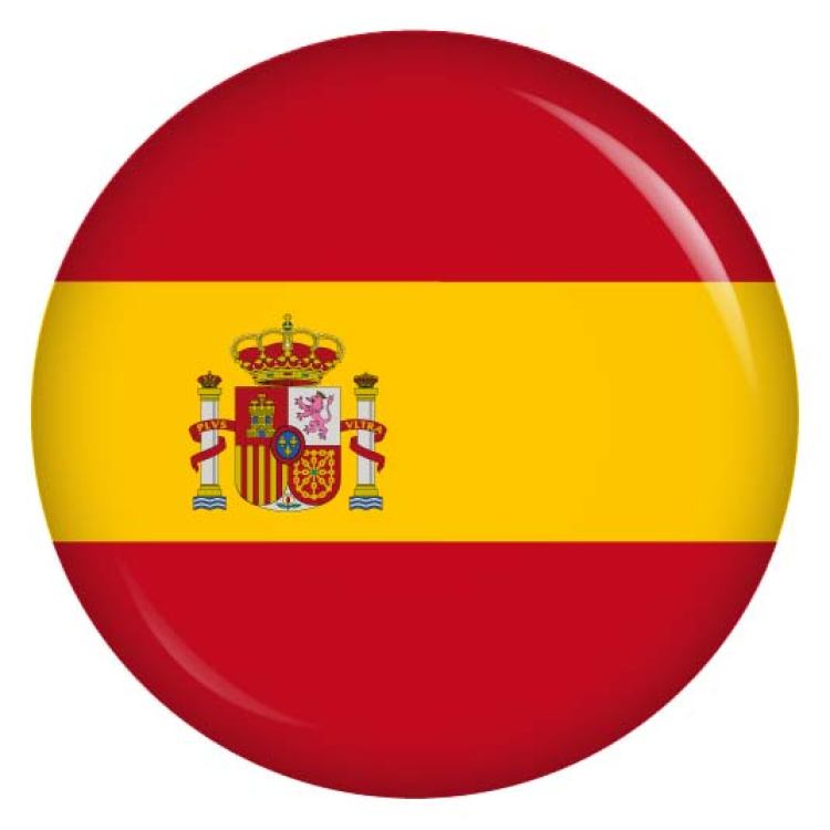 Ansteckbutton Spanien Flagge