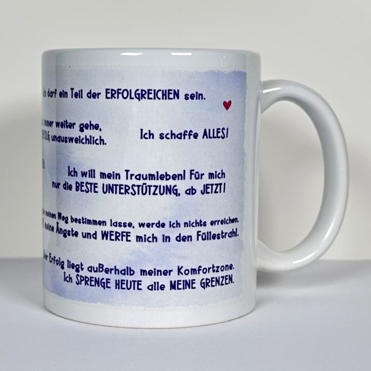 Mindset-Tasse – Dein täglicher Reminder für Fokus, Erfolg & Traumleben