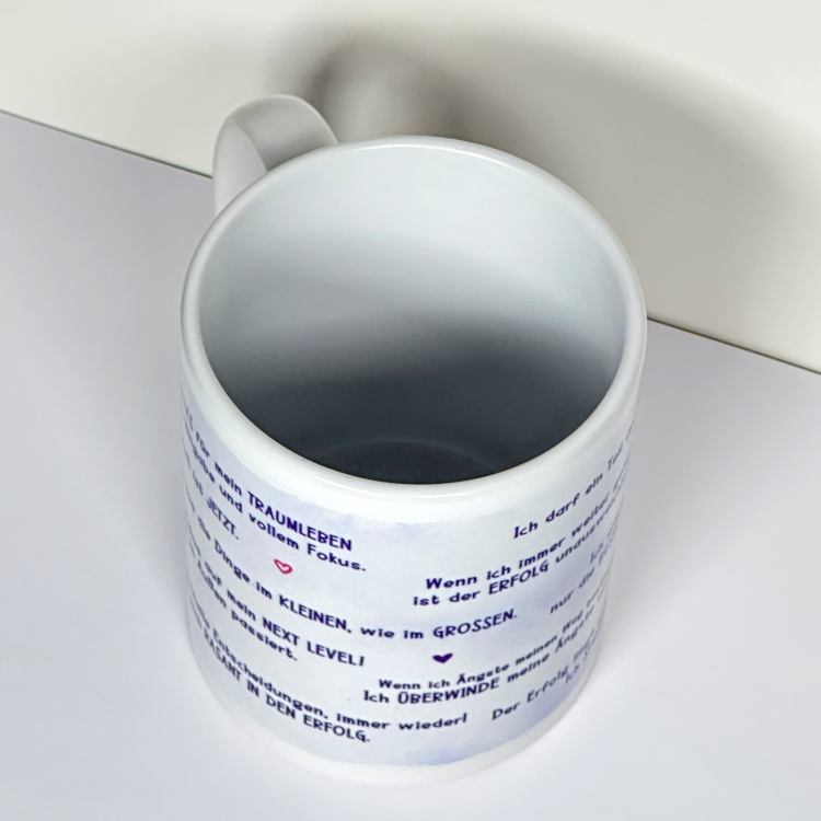 Mindset-Tasse – Dein täglicher Reminder für Fokus, Erfolg & Traumleben
