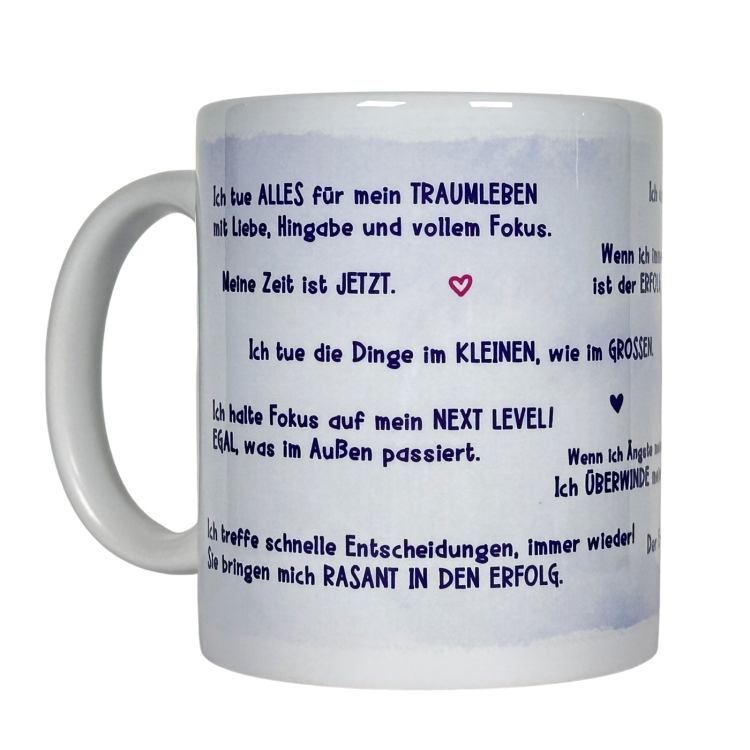 Mindset-Tasse – Dein täglicher Reminder für Fokus, Erfolg & Traumleben